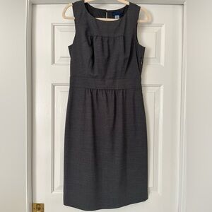 J Crew Stretch Wool Daphne dress, color Heather Carbon, size 4